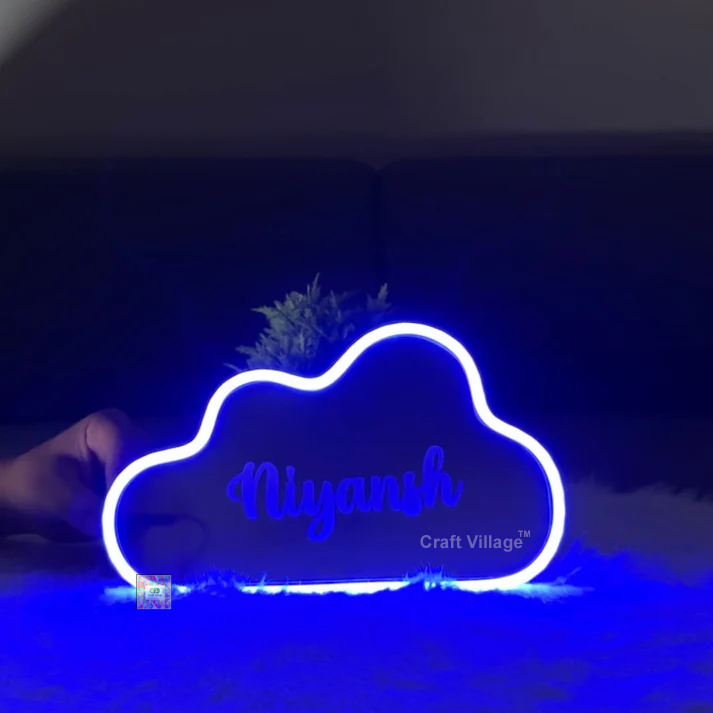 Personalized Name Cloud Lamp with Neon LED Light - Image 5