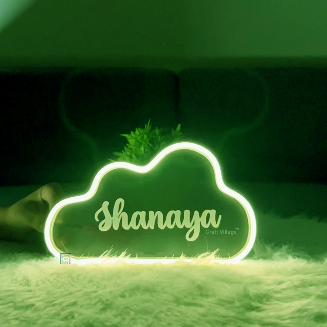Personalized Name Cloud Lamp with Neon LED Light - Image 4